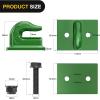 Nilight 2PCS Tractor Bucket Grab Hook 3/8” Heavy Duty Drop Forged Steel Bolt On Zinc-Coated Cast Tow Max 15000 LBS Green(Grab Hook)