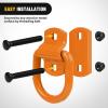 Nilight 4 PCS D Ring Tie Down Anchor 1/2″ Heavy Duty Rings with Screws Bolts on Trailer Truck Bed Cargo 12000 Lbs Break Strength Hook Orange