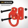 Nilight 4 PCS D Ring Tie Down Anchor 1/2″ Heavy Duty Rings with Screws Bolts on Trailer Truck Bed Cargo 12000 Lbs Break Strength Hook Red