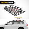 Nilight 51″ X 36″ X 5″ Universal Roof Rack Cargo Basket Heavy-Duty 200LBS Capacity Rooftop Cargo Carrier Luggage Holder & Soft Waterproof|Cargo Bag|Net|Ratchet Straps for SUV Truck Vehicle(64″x 39″x 6″ Roof Basket)