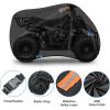 Nilight ATV Cover Waterproof 420D Heavy Duty Ripstop Material 4 Wheeler Quad Cover All Season Weather UV Protection for Kawasaki Yamaha Polaris Suzuki Honda(Black XXXL)(XXL – 86”L x 38”W x 48”H)