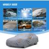 Nilight Car Cover Waterproof All Weather for Truck, Heavy Duty Outdoor Rain Sun UV Protection With Zipper Cotton, Extra Thick, Universal Fit (Up to 210″, Max Cab Length 126″)(A1 Fit Sedan-Length (178″ To 185″))