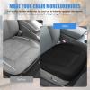 Nilight Car Seat Cushion Cover Beige Leather Front Seats Waterproof Anti-Slip with Storage Bag Wraps Bottom Fits Cars Sedan Van SUV Truck(Black Triangle)