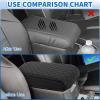 Nilight Center Console Cover Compatible with 2011-2019 Ford Explorer PVC Leather Armrest Cover for Car Middle Center Console Cushion Pad Waterproof Console Covers Car Armrest Box Cover Black(Toyota 4Runner 2010-2024)