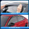 Nilight Durable in Channel Rain Guards for Honda Civic Hatchback HB LX Sport Touring EX-L 2022 2023 2024 Window Deflectors, Vent Window Visors-4pcs(Honda Civic Hatchbac 2022-2024)