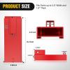 Nilight Forklift Trailer Hitch Attachment Fits 2 Inch Receiver Clamp on Pallet Fork Trailer Towing Adapter with Safety Chain & 5/8” Hitch Pin Clip Red(Forklift Trailer Hitch 5.5in width)