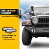 Nilight Front Bumper Compatible for 1987-2006 Jeep Wrangler TJ & YJ Rock Crawler Bumper with 2 x LED Lights, Winch Plate and 2 x D-Rings,Upgraded Textured Black(Front Bumper for 1987-2006 TJ/YJ)