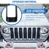 Nilight Grill Inserts fit for Jeep Wrangler Front Grille Inserts Headlight Cover Set for JL JLU Unlimited Sport SportS 2018 2019 2020 2021 2022 2023 Grille Bezels Trim Exterior Accessories Black 9 Pcs