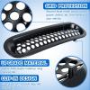 Nilight Grill Inserts fit for Jeep Wrangler Front Grille Mesh Inserts & Headlight Cover Set for JK JKU Unlimited Sports Sahara Freedom Rubicon 2007-2018 Clip-in Trim Exterior Accessories Black 9 Pcs