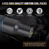 Nilight Ignition Coil Packs Set of 4 Fit UF651 for Hyundai KIA 2011 2012 2013 2014 2015 2016 17 18 19 2020 Tucson Elantra Soul FORTE 1.8 2.0L OE# 5C1861 C1804 1788511 273002E000 (2-pin) Ignition Coils(Fit Toyota/Lexus 2001-2012 4PCS)