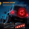 Nilight JK Tail Light LED Red Running Stop Brake Turn Signals Lights White Reverse Back Up DOT APPROVED Smoked Lens Taillight Compatible with 2007-2018 Wrangler JKU(JK 2007-2017 Tire Brake Light)
