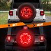 Nilight JK Tail Light LED Red Running Stop Brake Turn Signals Lights White Reverse Back Up DOT APPROVED Smoked Lens Taillight Compatible with 2007-2018 Wrangler JKU(JK 2007-2017 Tire Brake Light)