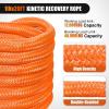Nilight Kinetic Recovery Rope 33000 LBS 1″ x 30ft Snatch Strap Heavy Duty Offroad Towing Starp Kit Vehicle Recovery kit for UTV ATV SUV Truck Car Jeep Tractor(1in x 20ft Rope)