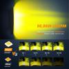 Nilight LED Light Bar 42Inch 240W Spot Flood Combo Driving Lamp Roof Bumper Off Road Lights LED Work Light Pods for Trucks Pickup SUV ATV UTV Boat 4×4 Van Camper(yellow beam 42 inch curved light bar)