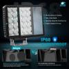 Nilight LED Light Pods 2 PCS 4 Inch 16LED Super Slim Flood Beam Square Driving Work Offroad Side Ditch Lights Built-in EMC for Tractor Truck Motorbike Boat ATV(5Inch 25Led Light Pods 2Pcs)