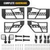 Nilight Off Road Front Rear Tubular Doors with Side View Mirrors Compatible with 2018 2019 2020 2021 2022 2023 Wrangler JL 2020 2021 2022 2023 Gladiator JT 4 Door Only, 2 Years Warranty(4 Front/Rear Tubular Doors 2018-2023 JL/JT)