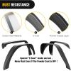 Nilight Off-Road Fender Flares Kit Compatible with 2007-2018 Wrangler JK (2/4 Doors) Heavy-Duty Solid Steel Black Textured Fenders for Unlimited JK Front & Rear Flat-4pcs(JK-63D)(For 2018-2025 JL)