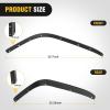 Nilight Off-Road Fender Flares Kit Compatible with 2007-2018 Wrangler JK (2/4 Doors) Heavy-Duty Solid Steel Black Textured Fenders for Unlimited JK Front & Rear Flat-4pcs(JK-63D)(For 2018-2025 Sahara)