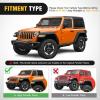 Nilight Off-Road Fender Flares Kit Compatible with 2007-2018 Wrangler JK (2/4 Doors) Heavy-Duty Solid Steel Black Textured Fenders for Unlimited JK Front & Rear Flat-4pcs(JK-63D)(For 2018-2025 Rubicon)