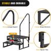 Nilight RV Steps with Handrail, 3 Steps Hot Tub Steps Outdoor RV Stairs Step Portable Mobile Motor Home Stairs for Camper Travel Trailers Dock Entry Steps 5th Wheel RV Porch with Anti-Slip Handrail(2 Steps)