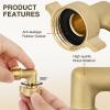 Nilight RV Water Pressure Regulator for RV Camper, Water Hose Pressure Regulator with Oil Filled Gauge and Inlet, Brass Lead-free Adjustable RV Water Pressure Regulator Valve for Camper Travel Trailer(90 Degree Hose Elbow)