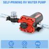 Nilight RV Water Pump, 12v Water Pump 3.5 GPM 45 PSI with Pressure Switch and Strainer Heavy Duty Diaphragm Pump 12 Volt DC Upgrade Self-Priming Low Noice for RV Marine Yacht Caravan Camper Trailer(6.0GPM Water Pump)