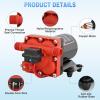 Nilight RV Water Pump, 12v Water Pump 3.5 GPM 45 PSI with Pressure Switch and Strainer Heavy Duty Diaphragm Pump 12 Volt DC Upgrade Self-Priming Low Noice for RV Marine Yacht Caravan Camper Trailer(3.0 GPM Water Pump)