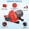 Nilight RV Water Pump, 12v Water Pump 3.5 GPM 45 PSI with Pressure Switch and Strainer Heavy Duty Diaphragm Pump 12 Volt DC Upgrade Self-Priming Low Noice for RV Marine Yacht Caravan Camper Trailer(3.5GPM Water Pump)