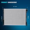 Nilight Radiator for Chrysler Town& Country 2005 2006 2007, Chrysler Voyager 2005 2006 2007, Dodge Grand Caravan 2005 2006 2007,Performance Aluminum Replacement OEM.(Dodge Charger Challenger 2009-2020)