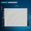Nilight Radiator for Dodge Ram 1500 2002 2003 2004 2005 2006 2007 2008, Ram 3500 2500 2003 3.7 V6 4.7 5.7 5.9L V8 4WD RWD Performance Aluminum Replacement OEM(Dodge Ram 1500 2009-2018)