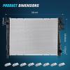 Nilight Radiator for Dodge Ram 1500 2002 2003 2004 2005 2006 2007 2008, Ram 3500 2500 2003 3.7 V6 4.7 5.7 5.9L V8 4WD RWD Performance Aluminum Replacement OEM(Dodge Ram 1500 2002-2008)