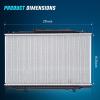 Nilight Radiator for Honda Civic 1992 1993 1994 1995 1996 1997 1998 1999 2000,Replaces CU1290, Performance Aluminum Replacement OEM(Honda Accord 2003-2007)