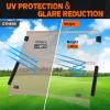 Nilight Rear Window Scratch-Resistant Clear Polycarbonate UTV Windshield Compatible With 2013-2025 Polaris Ranger XP 1000 900 Full Size 570 Diesel Crew PRO XD 4000G 2000G AWD(Tinted-EZGO TXT 1995-2013)