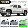 Nilight Running Boards for 2007-2018 Chevy Silverado/GMC Sierra 1500;2007-2019 Chevy Silverado/GMC Sierra 2500HD 3500HD Extended Dual-StageTextured Powder Coated Side Step Nerf Bars(2007-2018 Crew Cab Chevy/GMC)