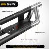 Nilight Running Boards for 2007-2018 Chevy Silverado/GMC Sierra 1500;2007-2019 Chevy Silverado/GMC Sierra 2500HD 3500HD Extended Dual-StageTextured Powder Coated Side Step Nerf Bars(2007-2018 Double Cab Chevy/GMC)