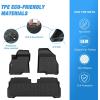 Nilight TPE Floor Mats for 2021 2022 2023 2024 2025 Chevy Chevrolet Tahoe GMC Yukon Cadillac Escalade Bench Seating, All Weather Custom Fit Heavy Duty Floor Liners(2022-2024 Chevy Bolt EUV)