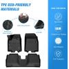Nilight TPE Floor Mats for 2021 2022 2023 2024 2025 Chevy Chevrolet Tahoe GMC Yukon Cadillac Escalade Bench Seating, All Weather Custom Fit Heavy Duty Floor Liners(2024-2026 Chevy Equinox EV)