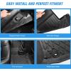 Nilight TPE Floor Mats for Acura MDX 2022 2023 2024 2025 All Weather Custom Fit Heavy Duty Floor Liners(2022-2025 Acura MDX)