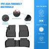 Nilight TPE Floor Mats for Chevy Malibu 2016 2017 2018 2019 2020 2021 2022 2023 2024 2025,All Weather Custom Fit Heavy Duty Floor Liners