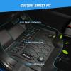 Nilight TPE Floor Mats for Ford Bronco 4 Door 2021 2022 2023 2024 2025 All Weather Custom Fit Heavy Duty Floor Liners(Bronco 4 Door Floor Mat)