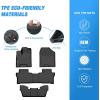 Nilight TPE Floor Mats for Honda Pilot 7 Passenger 2016 2017 2018 2019 2020 2021 2022,All Weather Custom Fit Heavy Duty Floor Liners(2016-2022 Pilot)