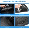 Nilight TPE Floor Mats for Hyundai IONIQ 5 SE Standard Range SE SEL 2022 2023 2024 2025 Movable Console,All Weather Custom Fit Heavy Duty Floor Liners(2022-2024 IONIQ 5 SE)