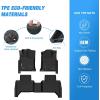 Nilight TPE Floor Mats for Toyota Tacoma Double Cab 2018 2019 2020 2021 2022 2023,All Weather Custom Fit Heavy Duty Floor Liners(2005-2015 Tacoma)