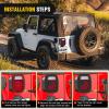Nilight Tail Light Covers, 2PCS Black Rear Brake Light Guards Protector Exterior Accessories for 1987-2006 Wrangler TJ YJ