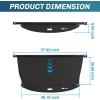 Nilight Trunk Cargo Cover for Nissan Rogue 2014 2015 2016 2017 2018 2019 2020, Retractable Security Shade Rear Cargo Cover, with Trunk Storage Net(2020-2025 Kia Tellurid)