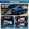 Nilight Trunk Cargo Cover for Nissan Rogue 2014 2015 2016 2017 2018 2019 2020, Retractable Security Shade Rear Cargo Cover, with Trunk Storage Net(2021-2025 Nissan Rogue)
