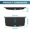 Nilight Trunk Cargo Cover for Toyota RAV4 Accessories 2019 2020 2021 2022 2023 2024 2025, Retractable Security Shade Rear Cargo Cover, with Trunk Storage Net, 1-Pack(2018-2024 Subaru Crosstrek/Impreza)