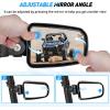 Nilight UTV Side Mirrors Aluminum X3 Rear View Mirror Compatible with 2016 2017 2018 2019 2020 2021 2022 2023 Can Am Maverick X3 Turbo/DS MR RS Turbo R Max 1000(Side Mirror：1.75 inch Round Roll Cage)