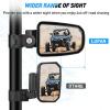 Nilight UTV Side Mirrors Aluminum X3 Rear View Mirror Compatible with 2016 2017 2018 2019 2020 2021 2022 2023 Can Am Maverick X3 Turbo/DS MR RS Turbo R Max 1000(Side Mirror：1.75 inch Round Roll Cage)