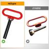 Nilight Universal Heavy Duty Zero Turn Mower Trailer Hitch Kit Strong Neodymium Magnetic Pin with 4 Bolts 1/2” R-Clip Combo Pack Red 6mm Thick(5/8 Inch Trailer Hitch Pin（Red）)